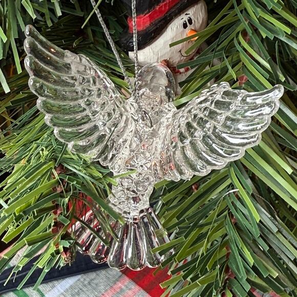 Bird Ornament Clear Acrylic Parrot - Picture 3 of 4